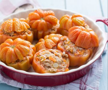 Gefüllte Tomaten mit Hackfleisch