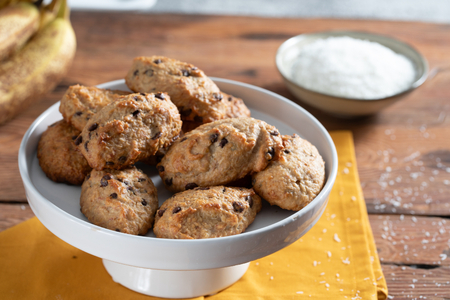 Kekse mit reifen Bananen