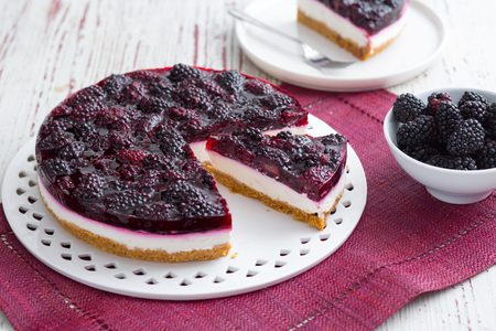 Brombeer-Cheesecake