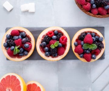 Gefüllte Grapefruits