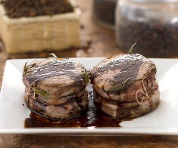 Filetmedaillons mit Balsamico-Essig