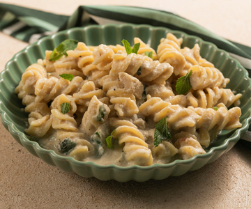 Cremige Pasta mit Auberginen (ohne Tomatensoße)