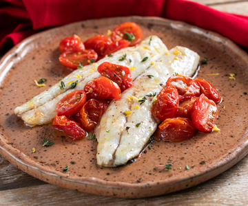 Wolfsbarsch aus der Heißluftfritteuse