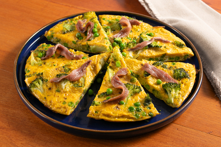 Frittata mit Erbsen und Brokkoli