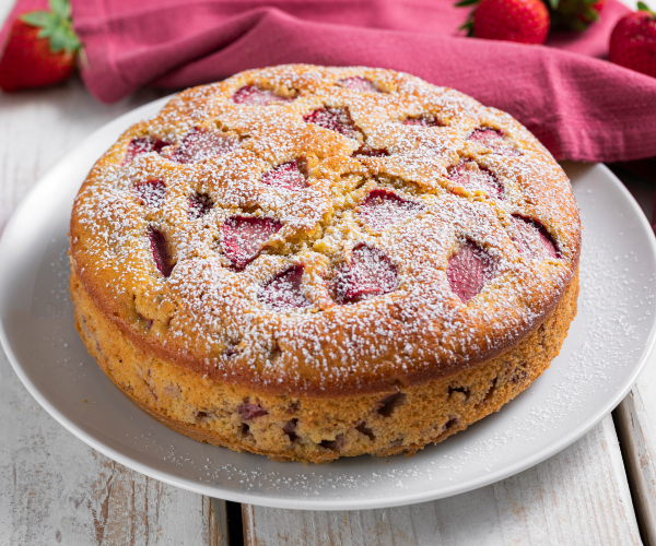 5-Minuten-Erdbeerkuchen