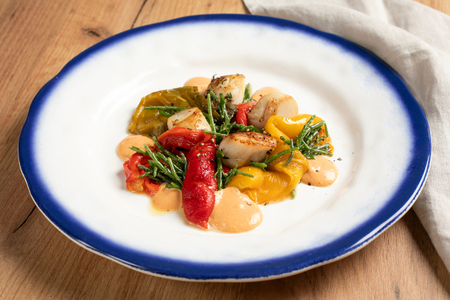 Jakobsmuscheln mit Paprika