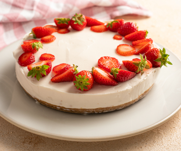 Erdbeer-Cheesecake ohne Gelatine