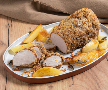 Schweinefilet mit Parmesankruste
