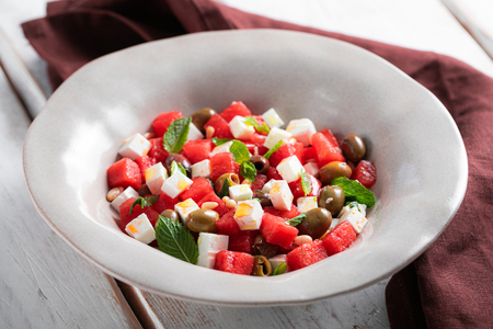 Wassermelonen-Feta-Salat
