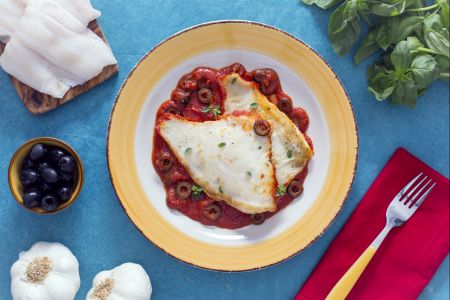 Schellfischfilet nach Sorrentina-Art