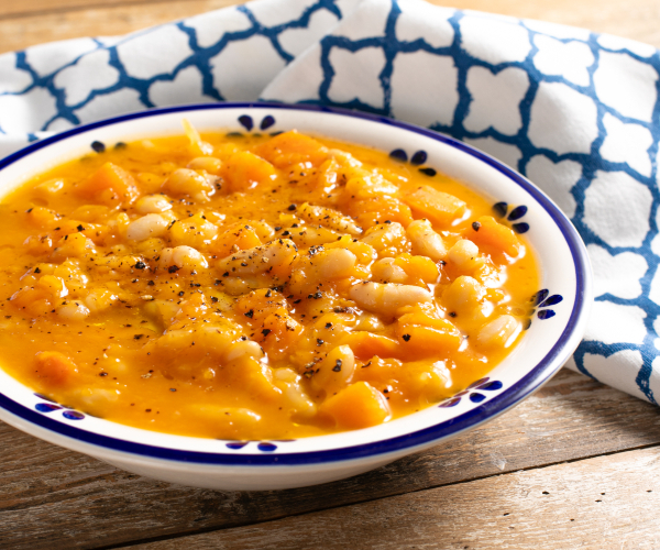 Kürbis-Bohnen-Suppe