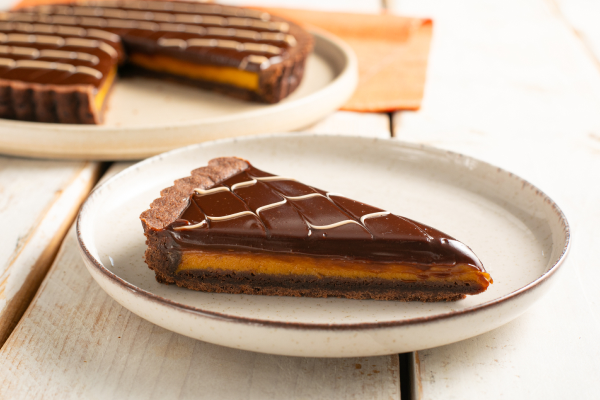 Kürbis-Schokoladen-Tarte