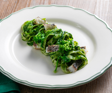Pasta mit Cime di Rapa und Ombrina