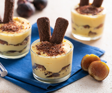 Tiramisu mit Feigen und Pavesini