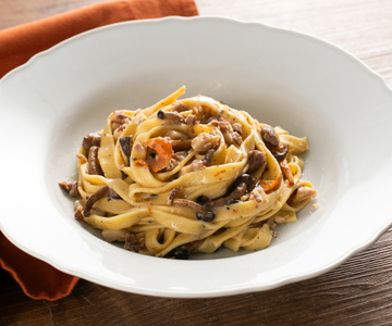 Pasta mit Maronen und Pilzen