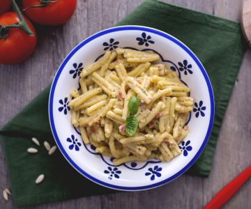 Casarecce mit sizilianischem Pesto