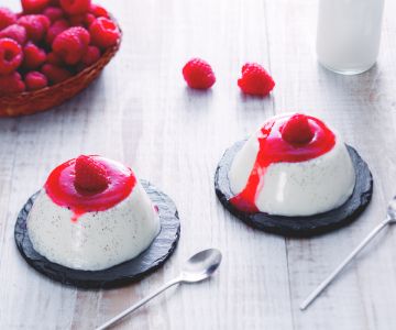 Panna Cotta mit Himbeer-Coulis
