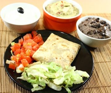 Burrito mit Gemüse