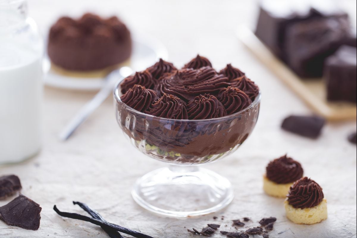 Schokoladenmousse mit Vanillearoma