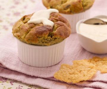 Artischockenflans mit Parmesansauce