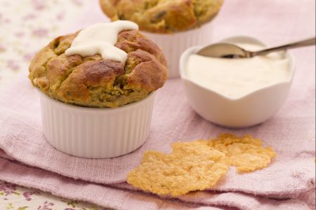 Artischockenflans mit Parmesansauce