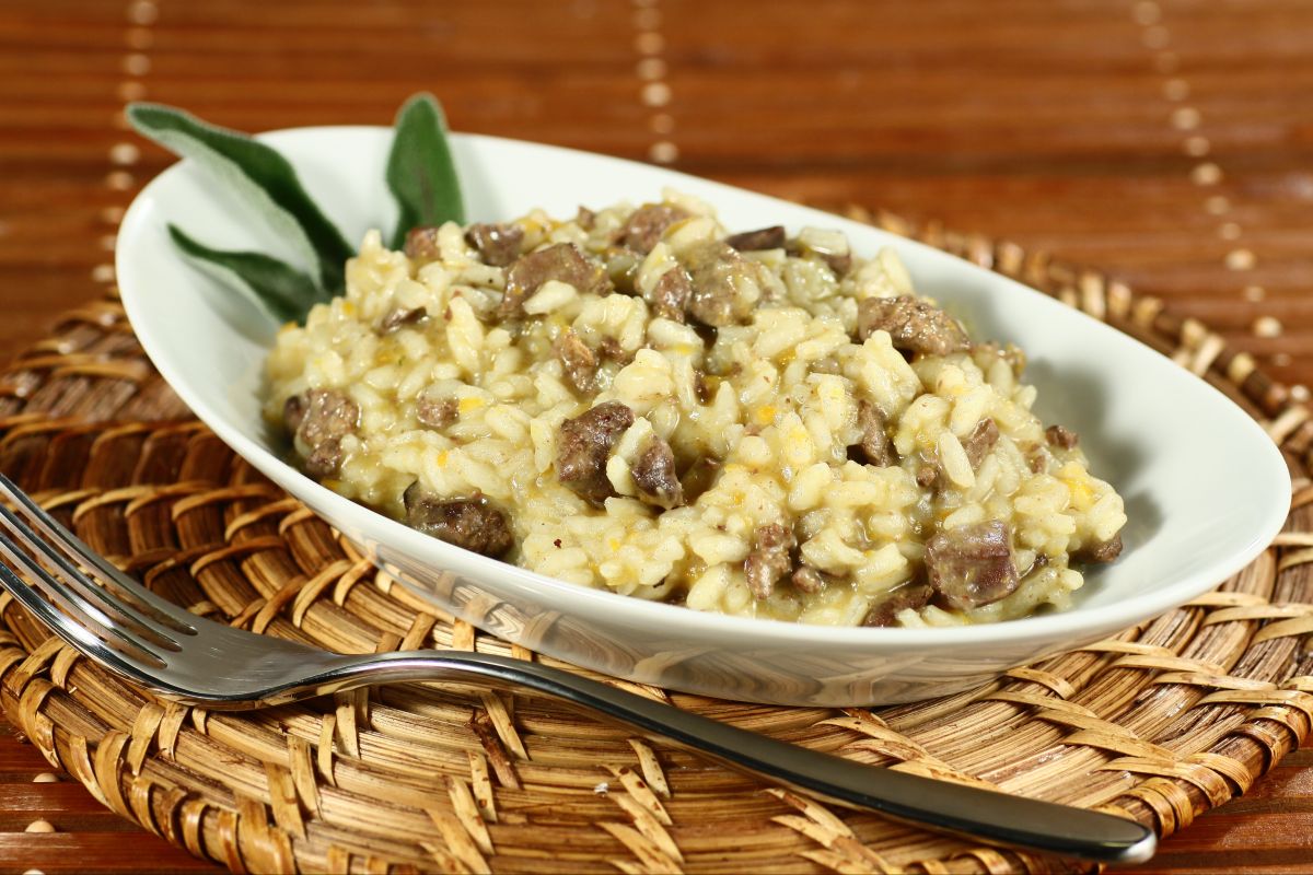 Risotto mit Hühnerleber