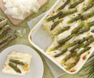Lasagne mit Spargel und Raspadura