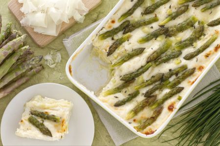 Lasagne mit Spargel und Raspadura