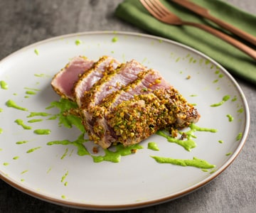 Thunfisch in Pistazienkruste