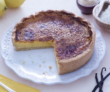 Zitronen-Brûlée-Kuchen