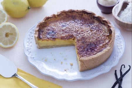 Zitronen-Brûlée-Kuchen
