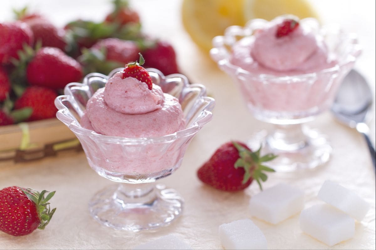 Erdbeermousse