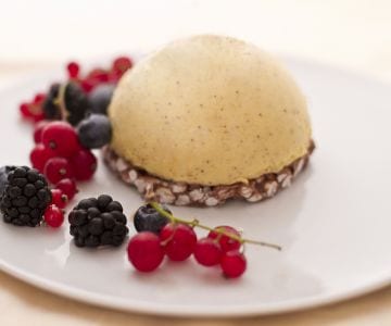 Haselnussmousse und Herz mit 5 Hopfen