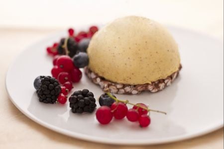Haselnussmousse und Herz mit 5 Hopfen