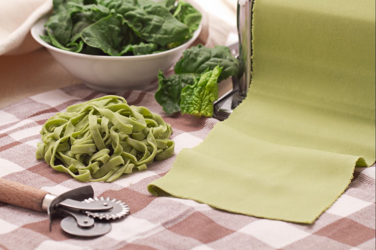 Grüne Pasta mit Spinat