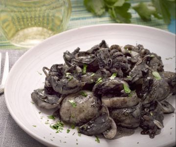 Tintenfische in Schwarz