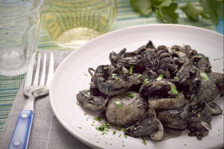 Tintenfische in Schwarz