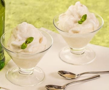 Bier- und Minzsorbet