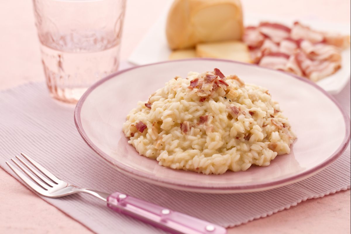 Geräucherter Risotto