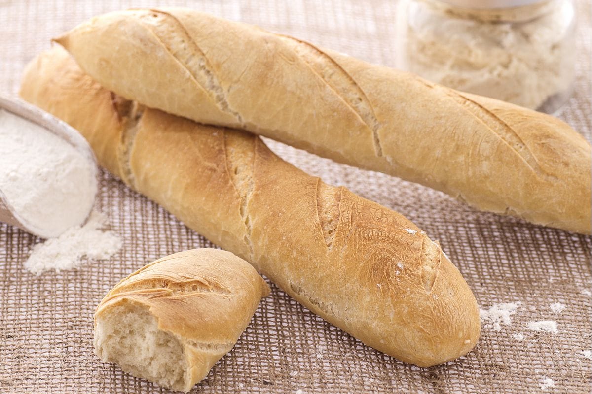 Baguette mit Sauerteig