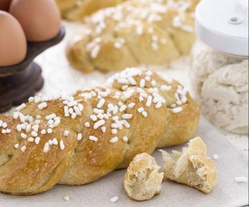 Zöpfchen mit Sauerteig