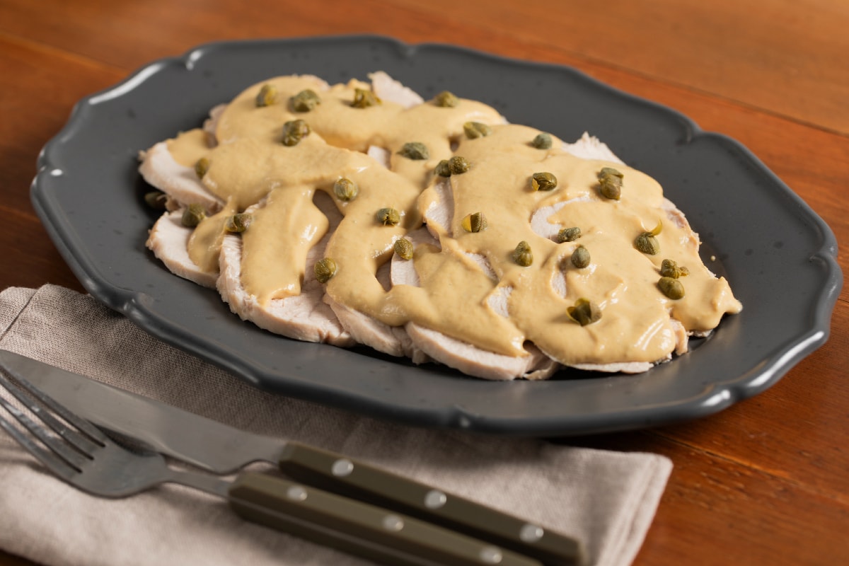 Putenbraten mit Thunfischsauce