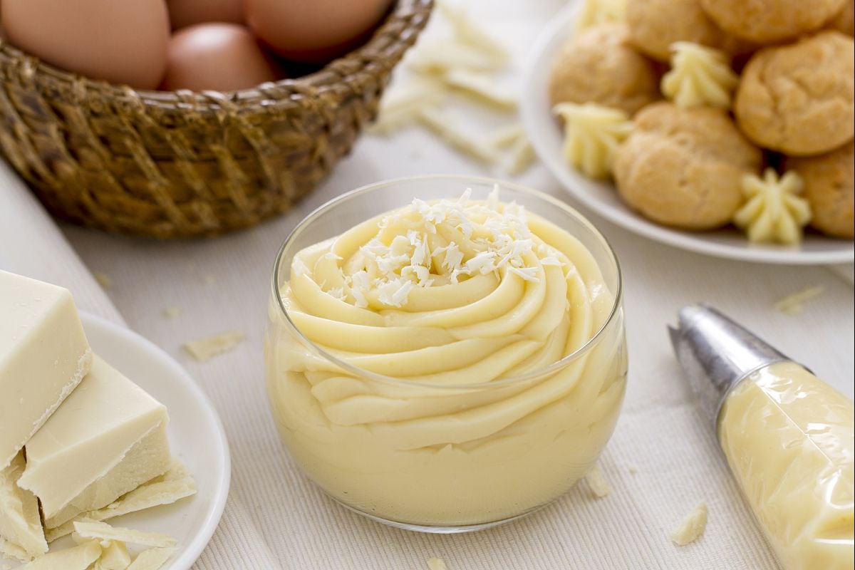 Weiße-Schokoladen-Puddingcreme