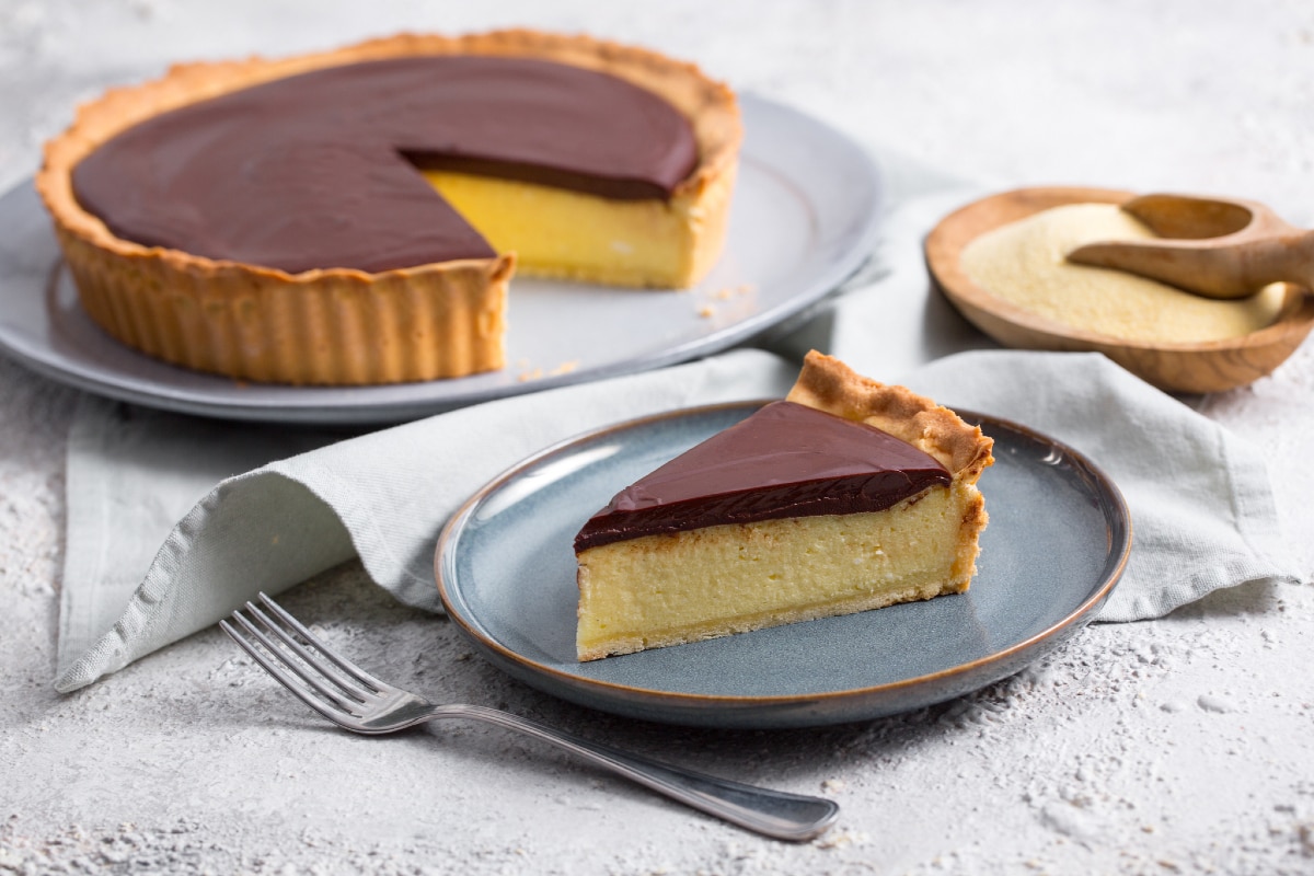 Grießkuchen mit Schokolade