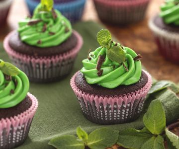Minz-Schokoladen-Cupcake