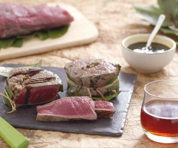 Filet mit Likörsauce