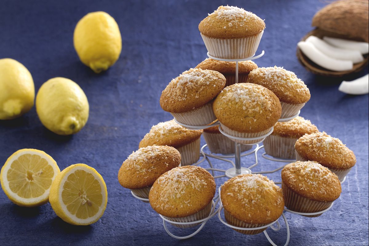 Kokosnuss- und Limoncello-Muffins