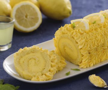 Rolle mit Limoncello-Creme