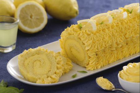 Rolle mit Limoncello-Creme