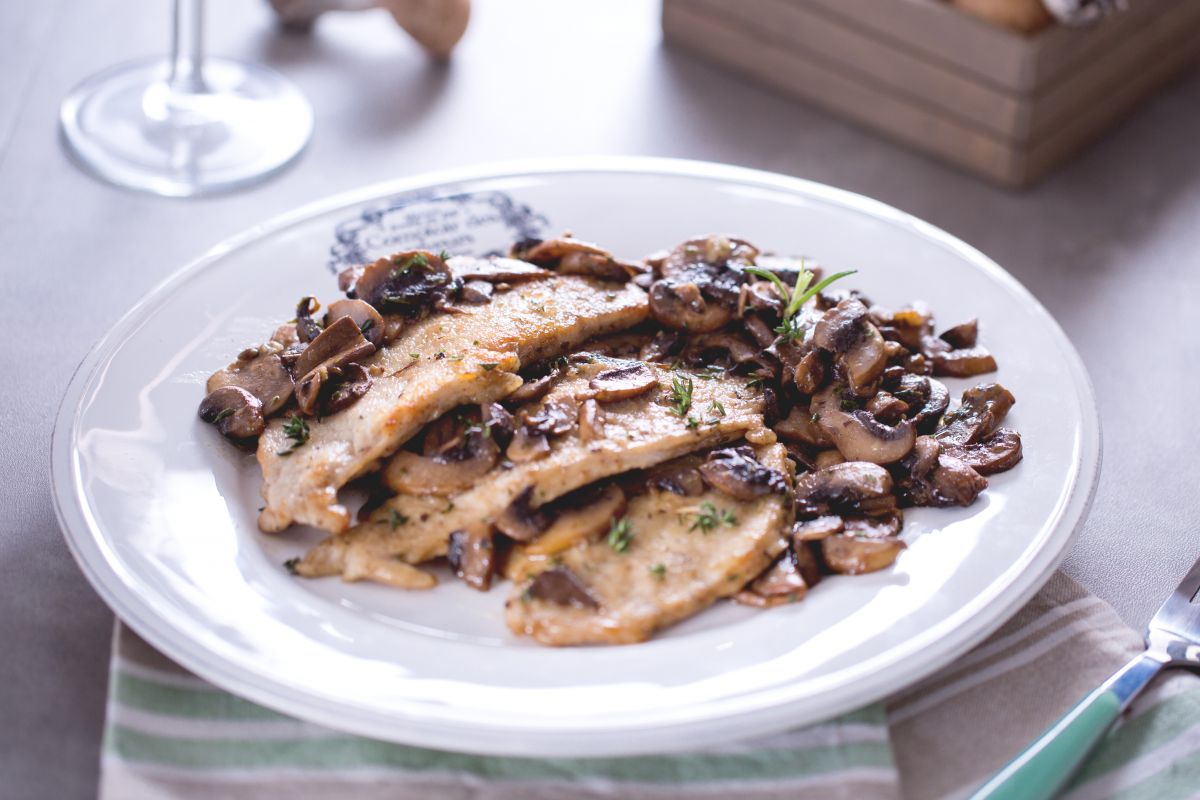 Schnitzel mit Pilzen